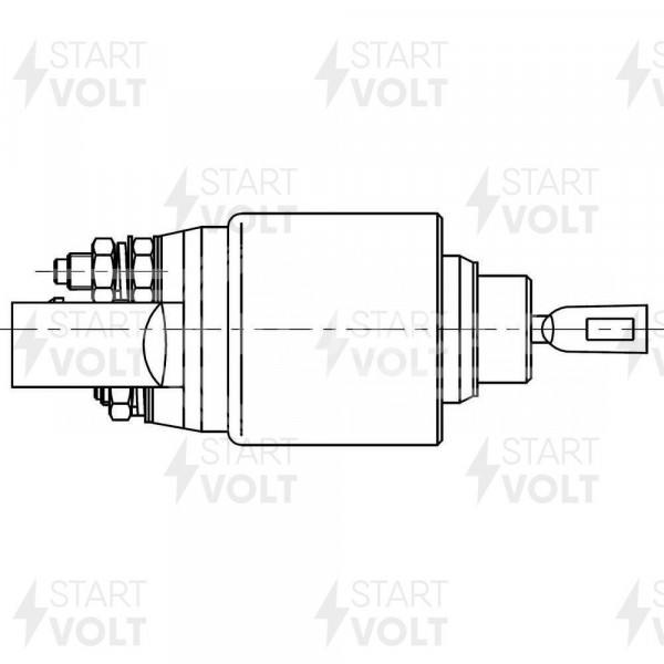 Реле втягивающее стартера для автомобилей Toyota Corolla (E180) (13-) 1.6i/1.8i (VSR 1915)