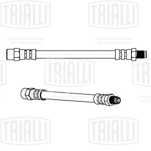 Шланг тормозной для автомобилей VW Passat B3 / B4 (88-) задний внешний L=185мм