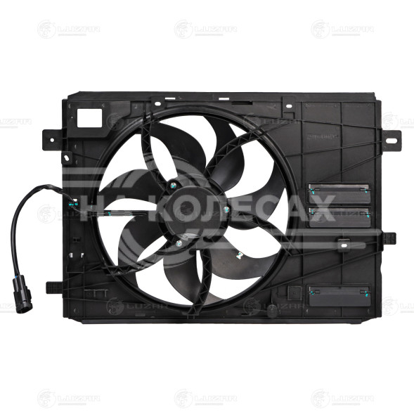 Электровентилятор охлаждения для автомобилей Peugeot Expert (16-)/Citroen Jumpy (16-) 1.6D (с кожухом)