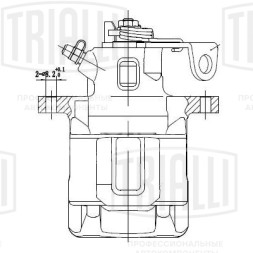 Суппорт тормозной для автомобилей Skoda Octavia (96-)/VW Golf IV (97-) задний правый d=38мм