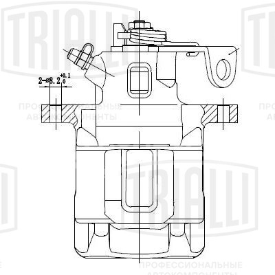 Суппорт тормозной для автомобилей Skoda Octavia (96-)/VW Golf IV (97-) задний правый d=38мм