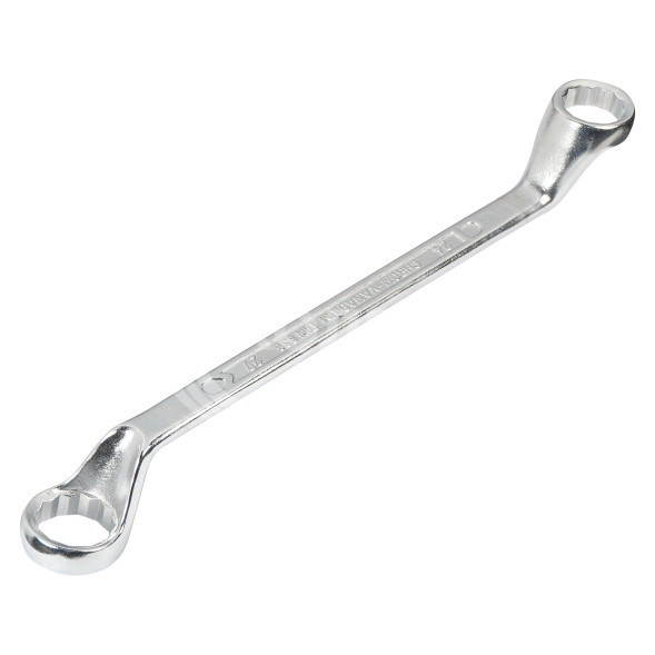 Ключ накидной с изгибом 24х27мм пласт. подвес