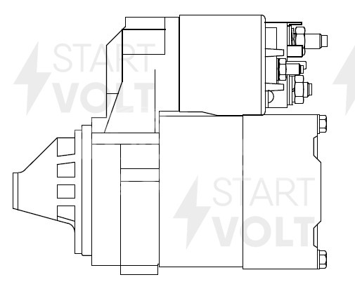 Стартер для автомобилей Nissan Almera N16 (00-)/Primera P12 (02-) 1.5i/1.8i 0,7кВт