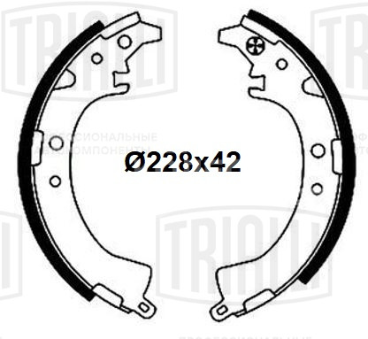 Колодки тормозные для автомобилей Toyota RAV 4 (94-) барабанные