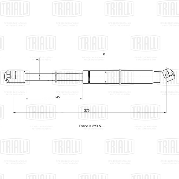 Амортизатор (упор) крышки багажника для автомобиля Volkswagen Passat B6 (05-) седан