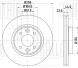Диск тормозной передний для автомобилей Renault Logan II (13-) / Sandero II (14-) / Clio IV (12-) d=258