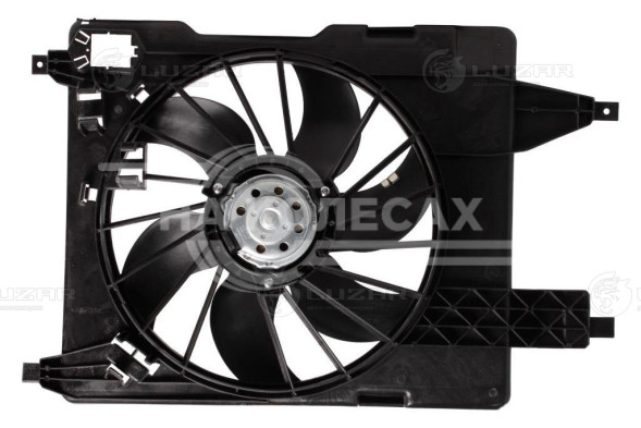 Электровентилятор охлаждения для автомобилей Renault Megane II (03-)/Kangoo I (97-) (с кожухом) A/C+