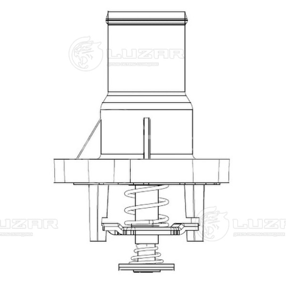 Термостат для автомобилей Opel Astra H (04-)/Corsa D (06-) 1.6T (с алюминиевым корпусом)