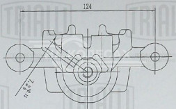 Суппорт тормозной для автомобилей Kia Ceed (07-)/Hyundai i30 (07-) задний левый d=34мм