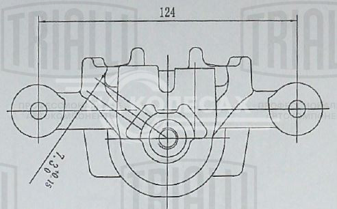 Суппорт тормозной для автомобилей Kia Ceed (07-)/Hyundai i30 (07-) задний левый d=34мм