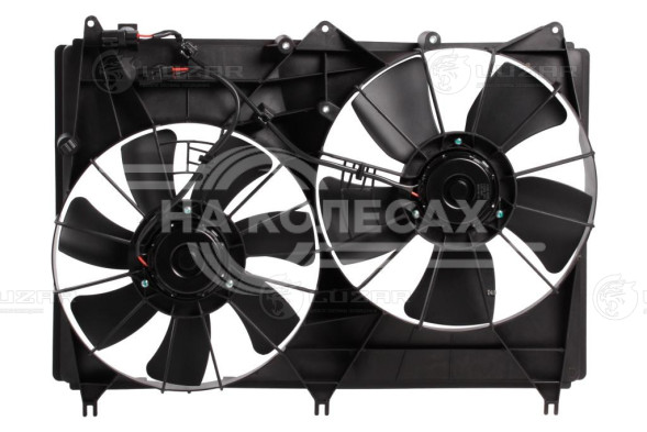 Электровентилятор охлаждения для автомобилей Suzuki Grand Vitara (05-) (2 вент.) (с кожухом)