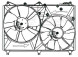 Электровентилятор охлаждения для автомобилей Suzuki Grand Vitara (05-) (2 вент.) (с кожухом)