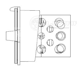 Резистор электровентилятора отопителя для автомобилей Opel Astra H (04-)