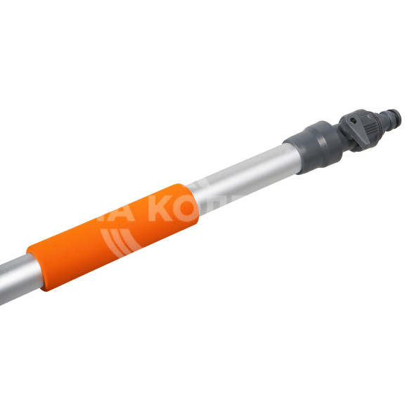 Швабра с насадкой для шланга, наклонной щеткой 29см и телескопической ручкой (104-160см)