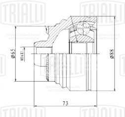 ШРУС наружный передний для автомобилей BMW 5 G30 (16-)