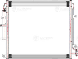 Радиатор кондиционера для автомобилей Discovery (04-)/(10-)/Range Rover Sport I (05-) 4.0i/4.4i