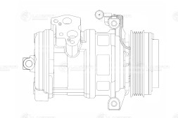 Компрессор кондиционера для автомобилей X5 (E53)/Range Rover III (02-) 3.0d