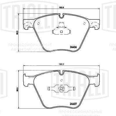 Колодки тормозные дисковые передние для автомобилей BMW 5 GT (F07) (09-)/7 (F01/02/03/04) (08-) 4.4i (PF 4187)