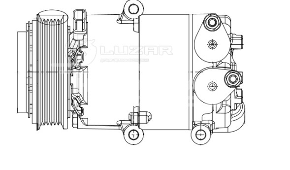Компрессор кондиционера для автомобилей Mondeo IV (07-) 2.0i/2.3i