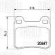Колодки тормозные для автомобилей Mercedes E (W124) (84-) дисковые задние