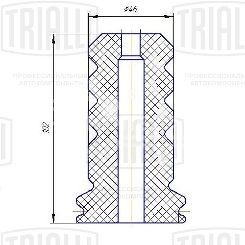 Ремкомплект амортизатора (кожух + отбойник) полиуретан