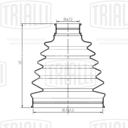 Пыльник ШРУСа наружного для автомобилей Jeep Grand Cherokee (04-) 3.6i