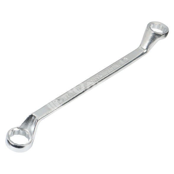 Ключ накидной с изгибом 25х28мм пласт. подвес