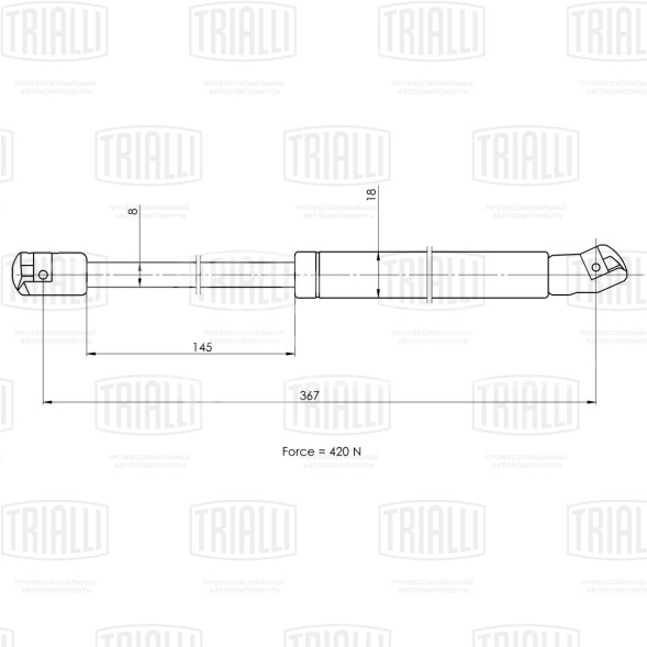 Амортизатор (упор) крышки багажника для автомобиля Volkswagen Passat B7 (10-) седан