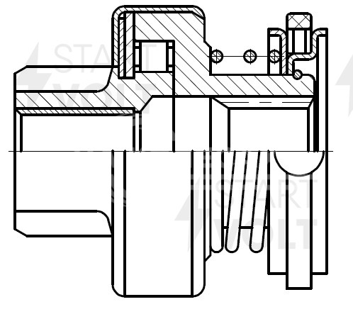 Привод стартера (бендикс) для автомобилей Toyota Corolla E110 (95-)/Avensis (97-) 1.6i