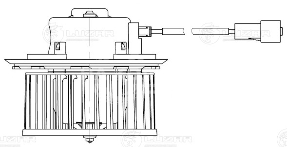 Электровентилятор отопителя для автомобилей Nexia New (08-)
