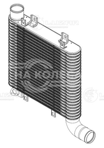 ОНВ (радиатор интеркулера) для автомобилей Santa Fe (06-) 2.2CRDi