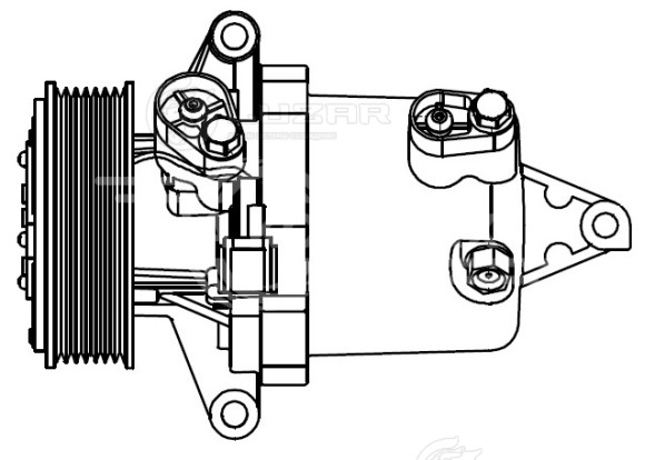 Компрессор кондиционера для автомобилей Juke (10-) 1.6i
