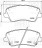 Колодки тормозные дисковые передние для автомобилей Kia Ceed (12-) / Hyundai i30 (16-) с тормозной системой Bosch R15