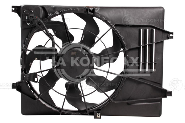 Электровентилятор охлаждения для автомобилей Hyundai Tucson (15-)/Sportage (16-) 2.0i/2.4i (с кожухом и резистором)