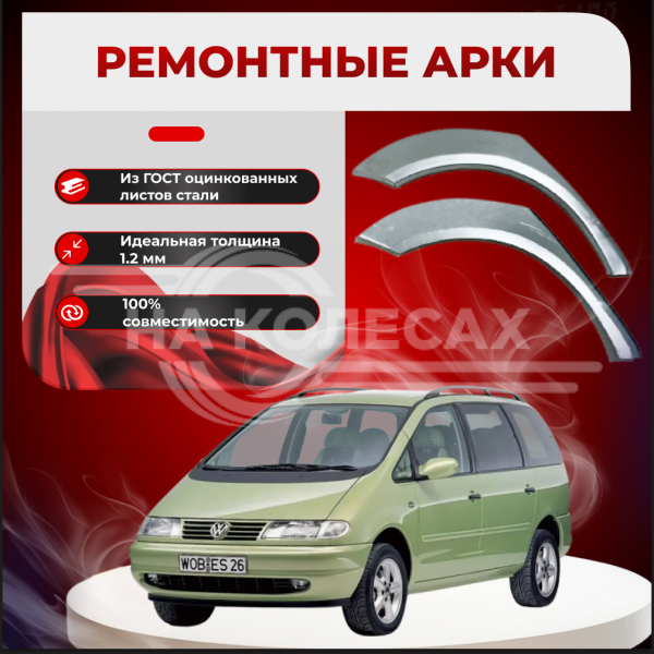 Ремонтные задние арки Volkswagen Sharan 1