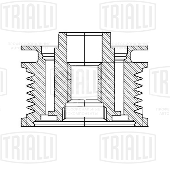 Ролик генератора (обгонная муфта) для автомобиля Audi A4 (00-) 1.6i/1.8i