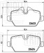 Колодки тормозные для автомобилей BMW 1 (E81/87) (04-) / 3 (E90) (05-) / Mini Countryman (10-) дисковые задние