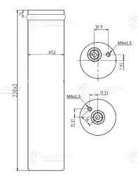 Ресивер-осушитель конденсора для автомобилей Lacetti (04-)