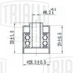 Ролик ГРМ опорный для автомобилей Skoda Octavia (04-) 2.0i