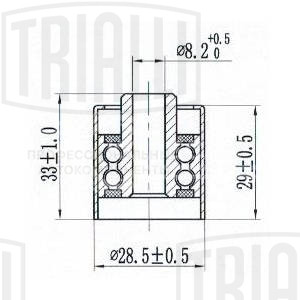 Ролик ГРМ опорный для автомобилей Skoda Octavia (04-) 2.0i