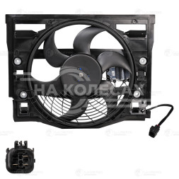 Электровентилятор кондиционера для автомобилей BMW 3 (E46) (98-) (с кожухом)