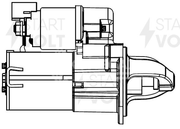 Стартер для а/м Hyundai Solaris (10-)/Kia Rio (11-) 1.4i/1.6i (Z=9) 0,9кВт