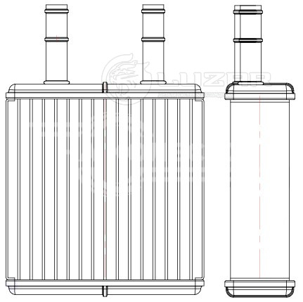 Радиатор отопителя для автомобилей Оtaka (07-)