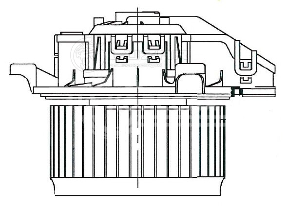 Электровентилятор отопителя для автомобилей Ford Ecosport (13-)