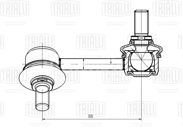 Стойка стабилизатора заднего левая для автомобиля Hyundai Santa Fe (12-)/Kia Sorento (09-)