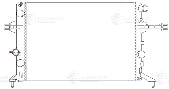 Радиатор охлаждения для автомобилей Opel Astra G (98-)/Zafira A (99-) 1.4i/1.6i/1.8i MТ AC-