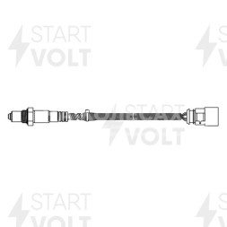 Датчик кислорода для автомобилей VAG Octavia (96-)/Golf IV (97-) 1.4i-2.0i 750 мм после катализатора
