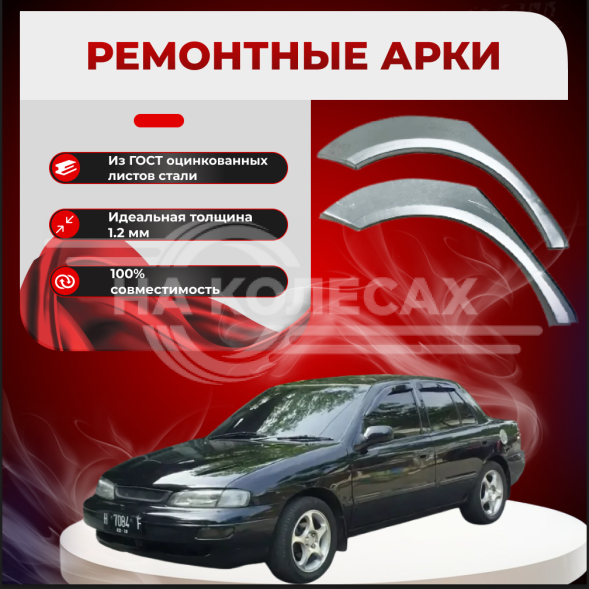 Задние арки Toyota Carina E