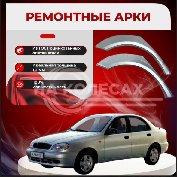 Арка задняя Chevrolet Lanos POTRYKUS