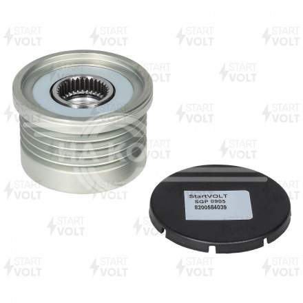 Шкив с обгонной муфтой генератора для автомобилей Renault Duster (10-)/Nissan Terrano (10-) 2.0i